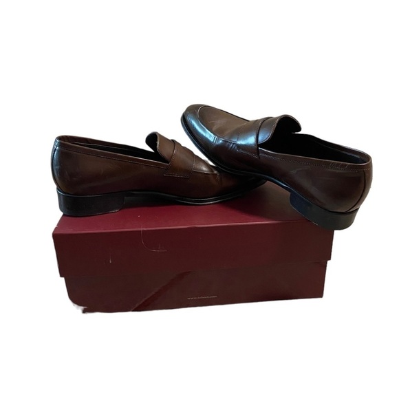 To Boot New York Adam Derrick Size 7.5 Dress Shoe Loafer Original Box Marrone - Picture 1 of 15